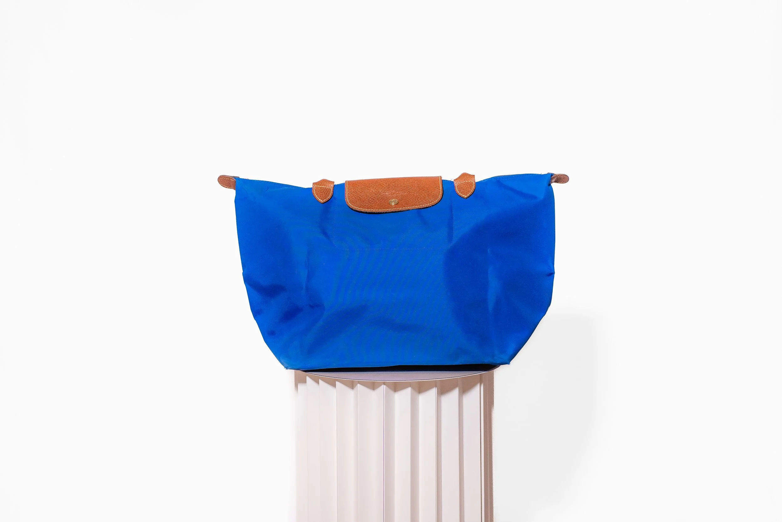 LONGCHAMP Le Pilage Orignial Tote Bag L In Royal Blue The Society